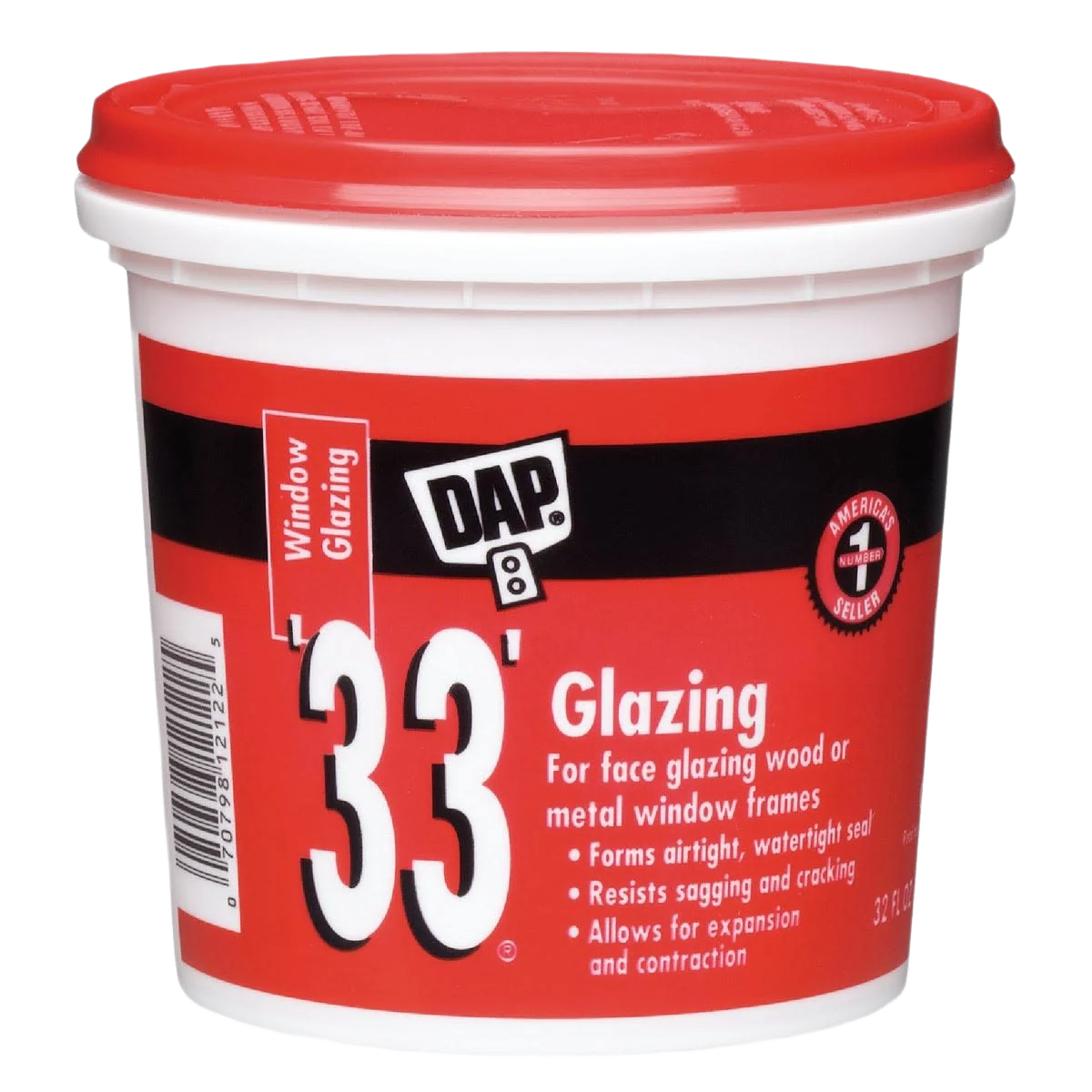Minimalist DAP 33 ft. Glazing Compound 32 oz. Detailed