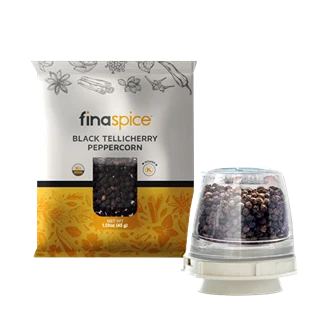 Traditional FinaMill FinaSpice Black Tellicherry Peppercorns 1.59 oz. Functional