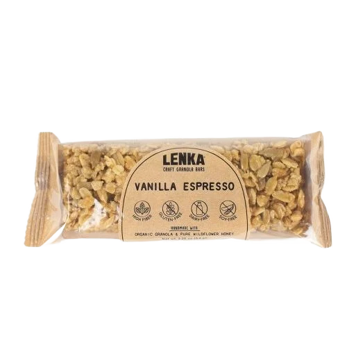 Verified Lenka Vanilla Espresso Granola Bar Outstanding