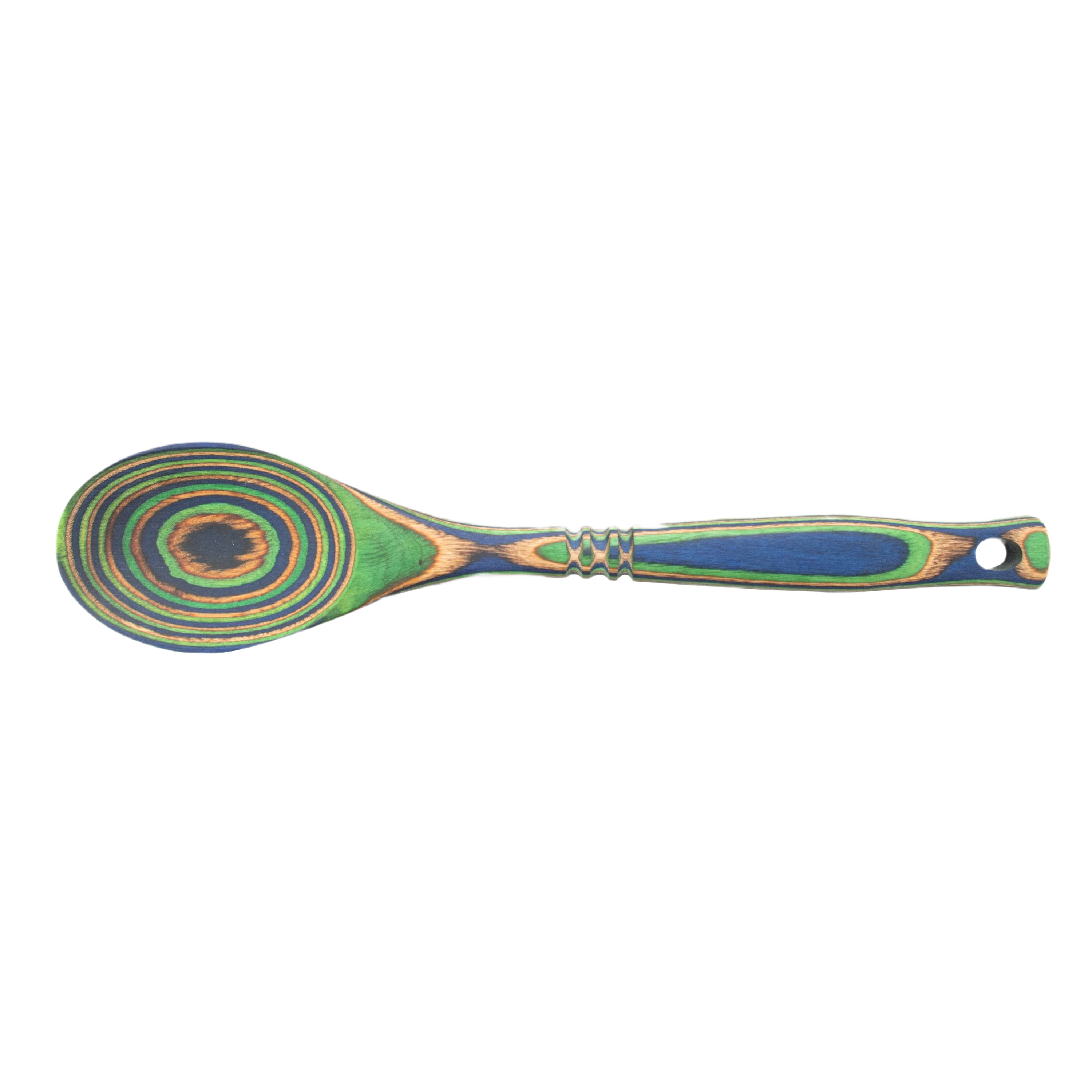 Elite Island Bamboo Pakka Wood Peacock Spoon Official