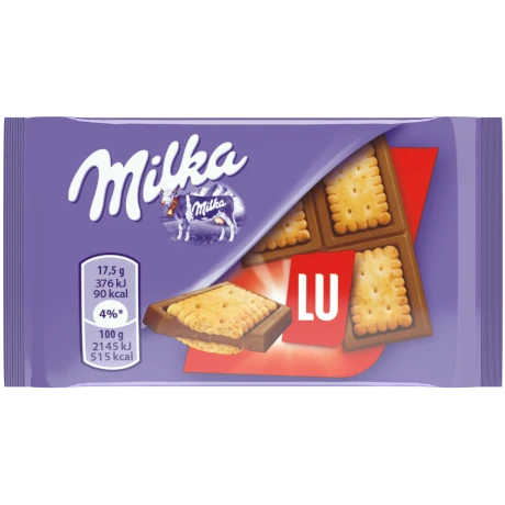 Top-Quality Milka Lu Biscuit Milk Chocolate Bar Authentic