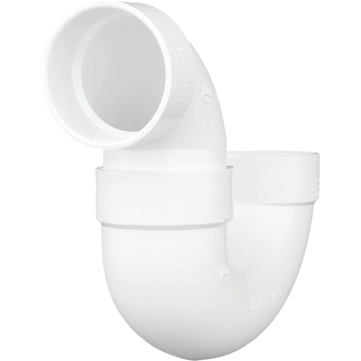 Elite Charlotte Pipe 4 In. White PVC P-Trap High-Quality