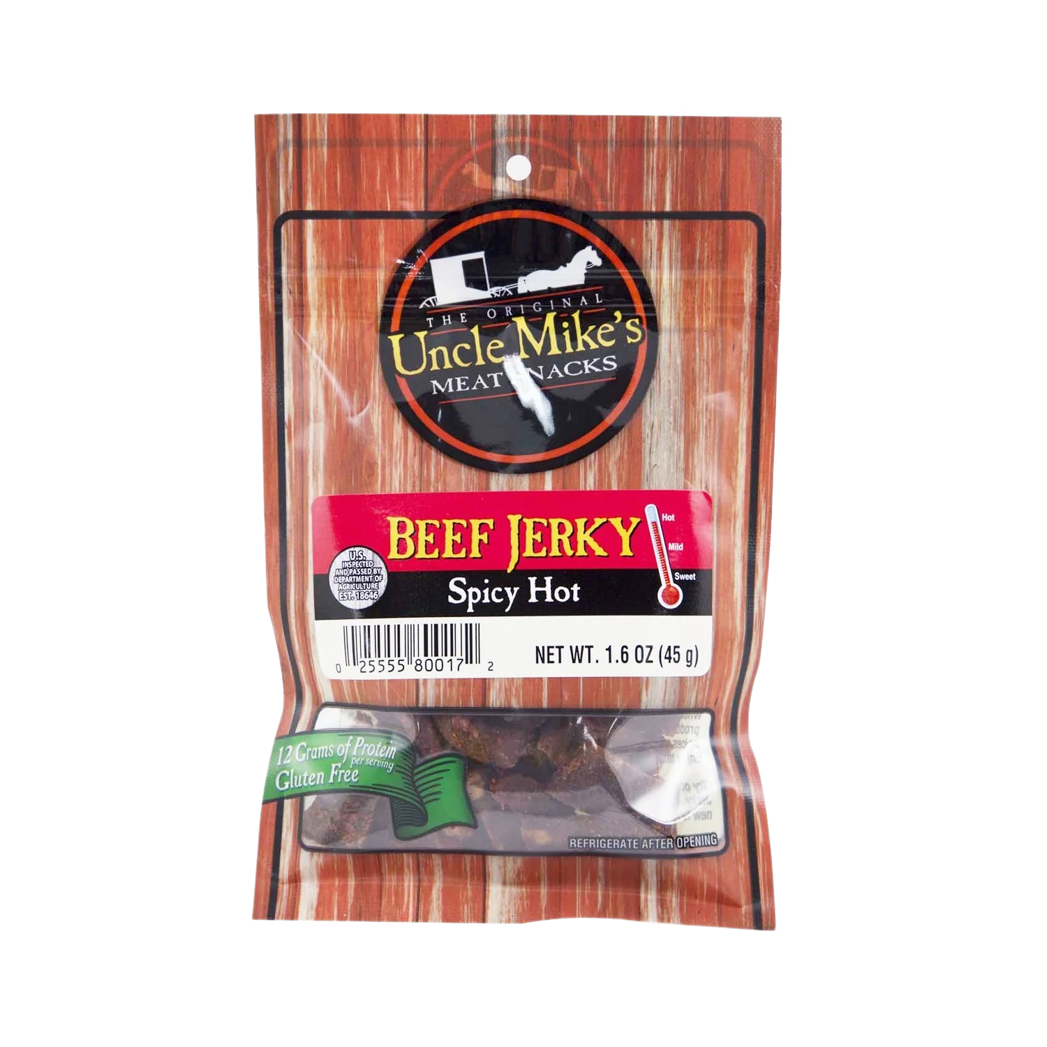 Soft Uncle Mike’s Spicy Hot Beef Jerky 1.6 oz. Quality