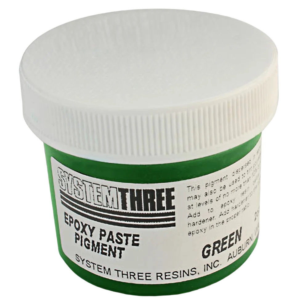 Exceptional System Three Green Epoxy Paste Pigment 2 oz. Healthy