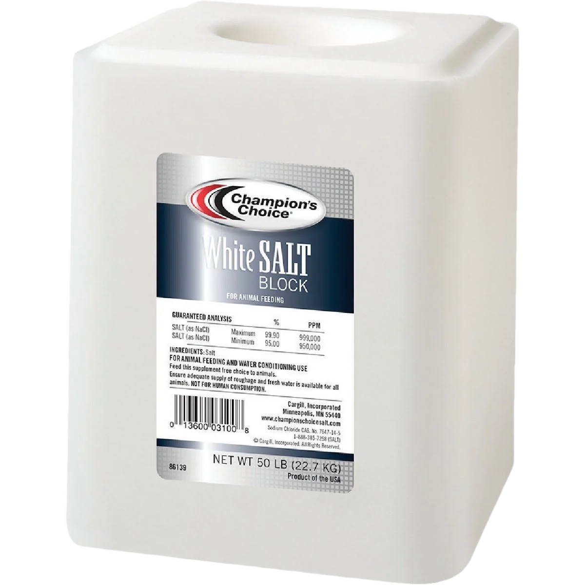 Trusted Champion’s Choice Plain Salt Block 50 lb. Unique