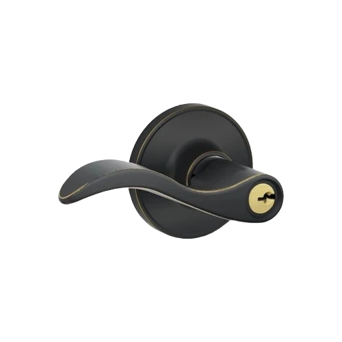 Environmentally Friendly Dexter Seville Keyed Entry Door Handle Aged Bronze Breathable