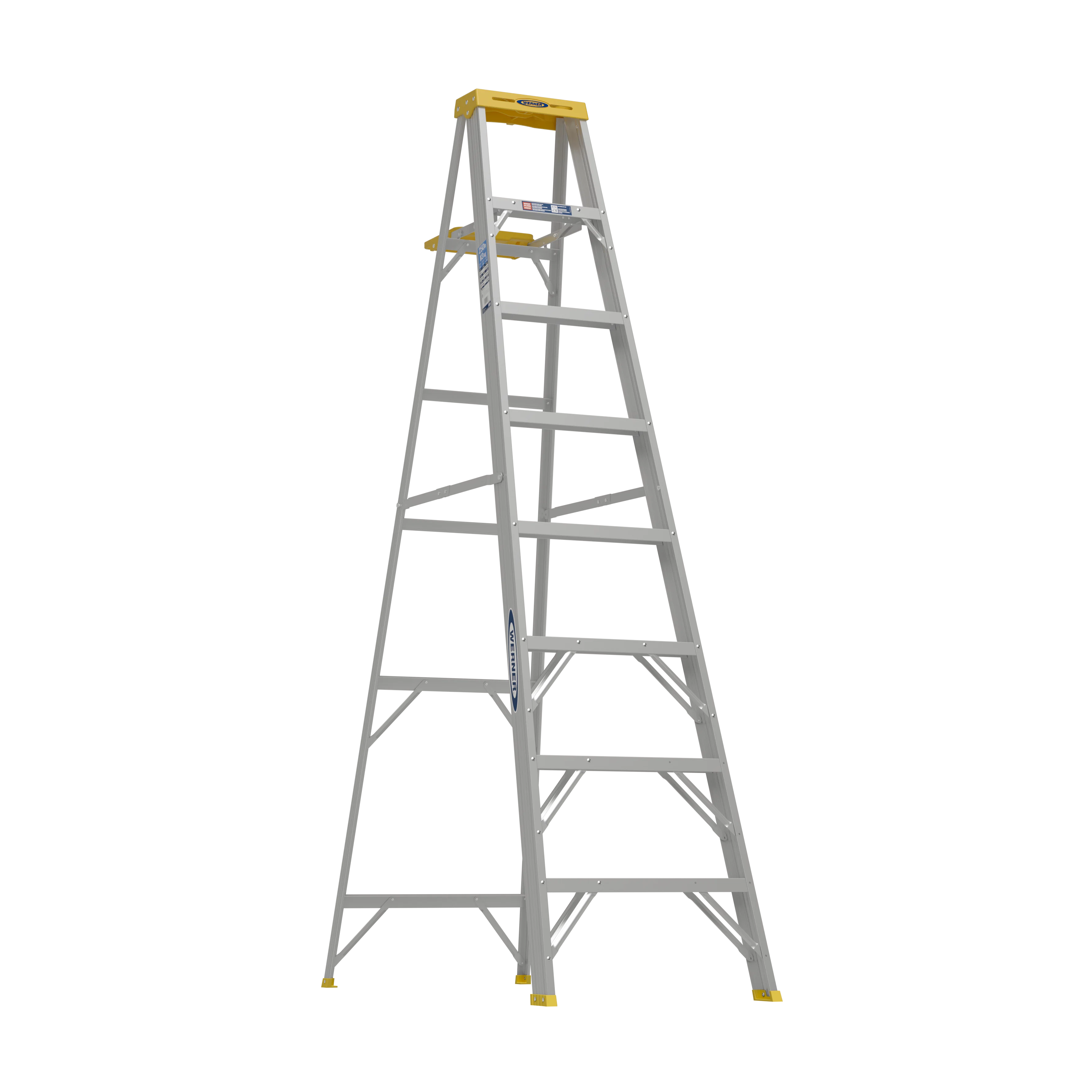 Contemporary Werner 8 ft. Aluminum Step Ladder Proven
