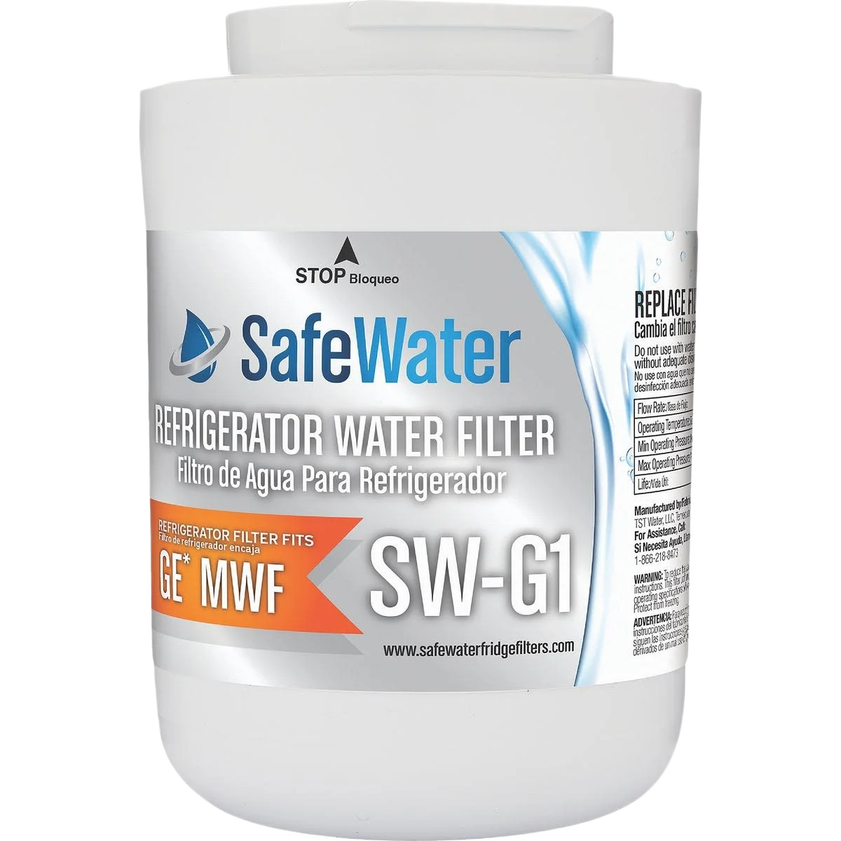 Classic SafeWater SW-G1 GE Refrigerator Water Filter Convenient