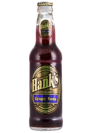Authentic Hanks Grape Soda 12 oz. World-Class