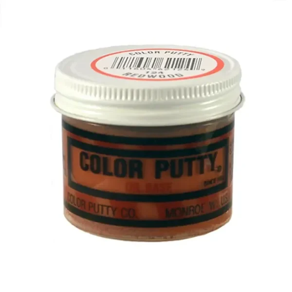 Long-Lasting Color Putty Redwood Oil Base Wood Filler 3.68 oz. Luxury