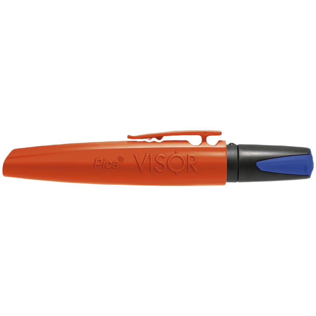 Solid Pica Visor Permanent Marker Blue Trendy