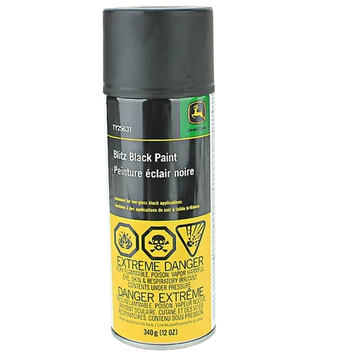 Durable John Deere TY25631 Blitz Black Paint 12 oz Official