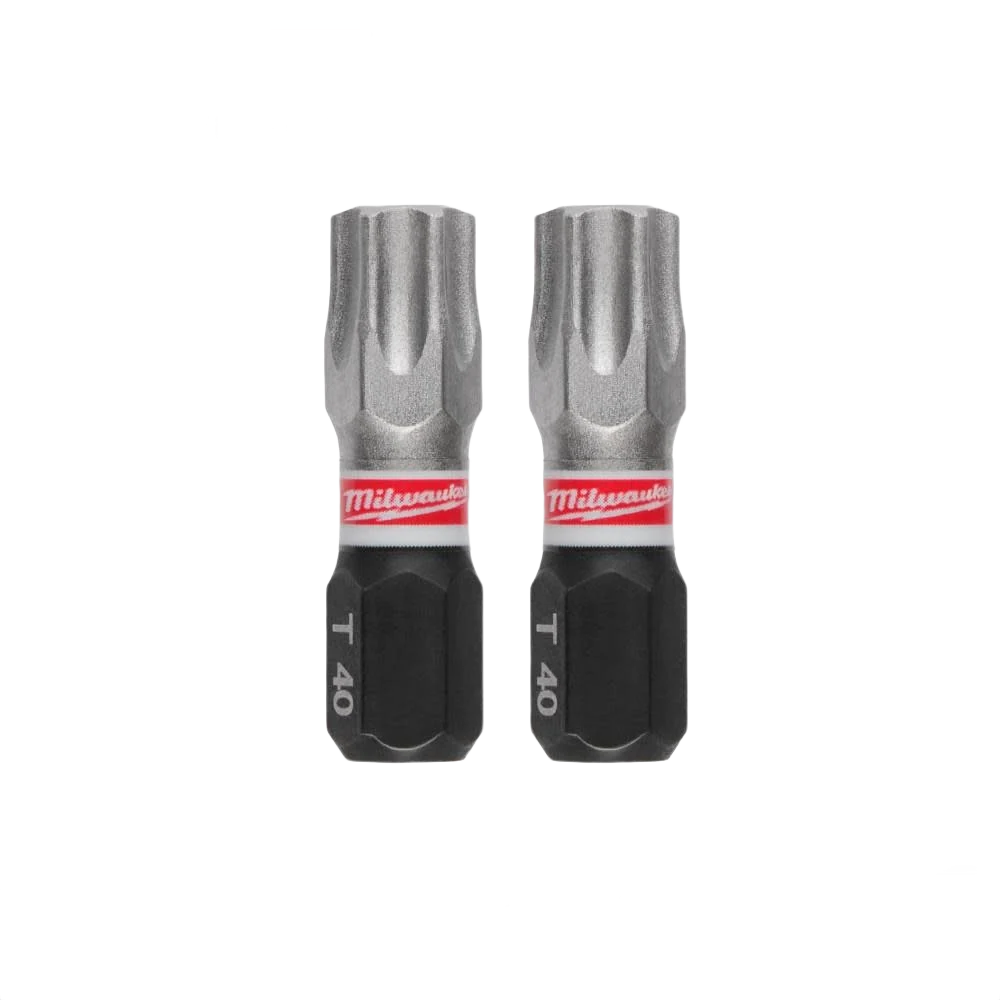 Clean Milwaukee SHOCKWAVE™ Impact Duty 1 T40 INSERT BIT 2Pk Easy-to-Use