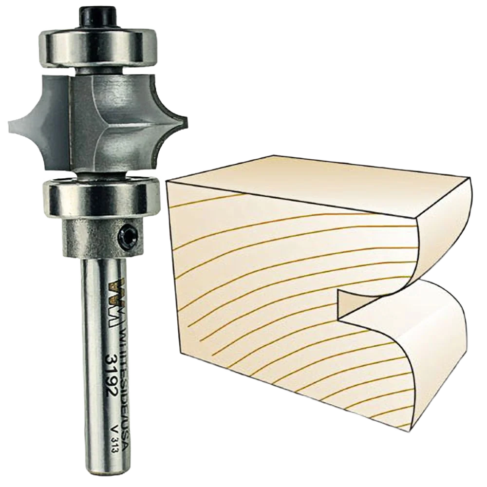 Natural Whiteside Full Bead Bit 1 4 in. SH x 3 16 in. R Pure