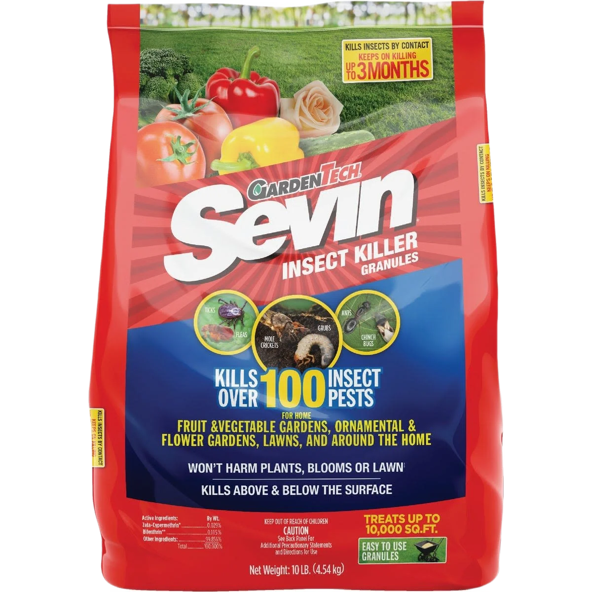Carefully Designed Garden Tech Sevin Lawn Insect Killer Granules 10 lb. Consistent