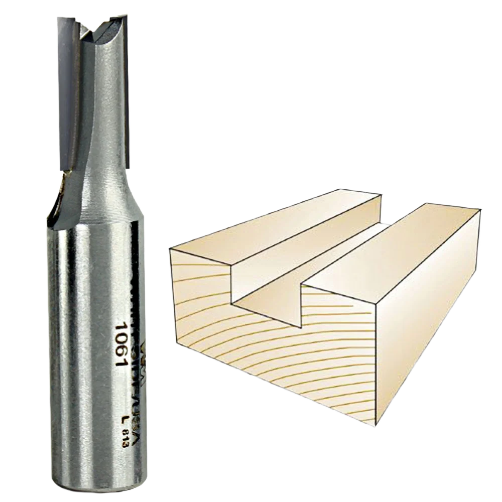 Smooth Whiteside Straight Bit 1 2 in. SH x 3 8 in. CD x 3 4 in. CL Enhanced