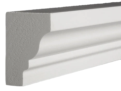 Dependable AZEK White 1-13 16 x 2-1 16 In. Rams Crown Moulding 16 ft. Specialty