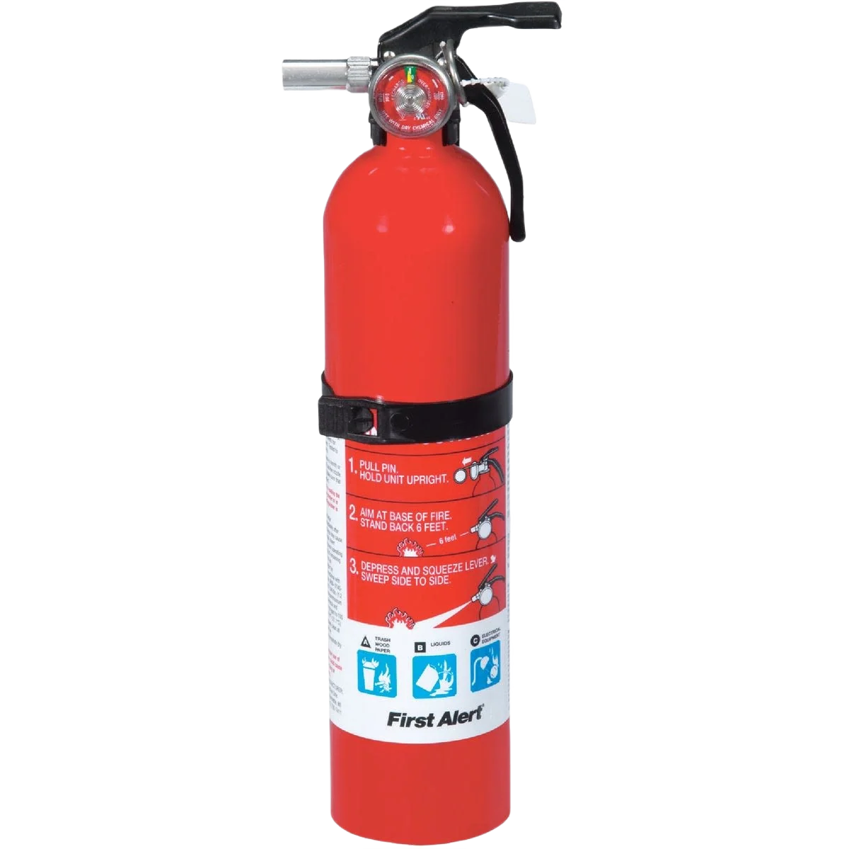 Long-Lasting First Alert Rechargeable Home Fire Extinguisher Detailed