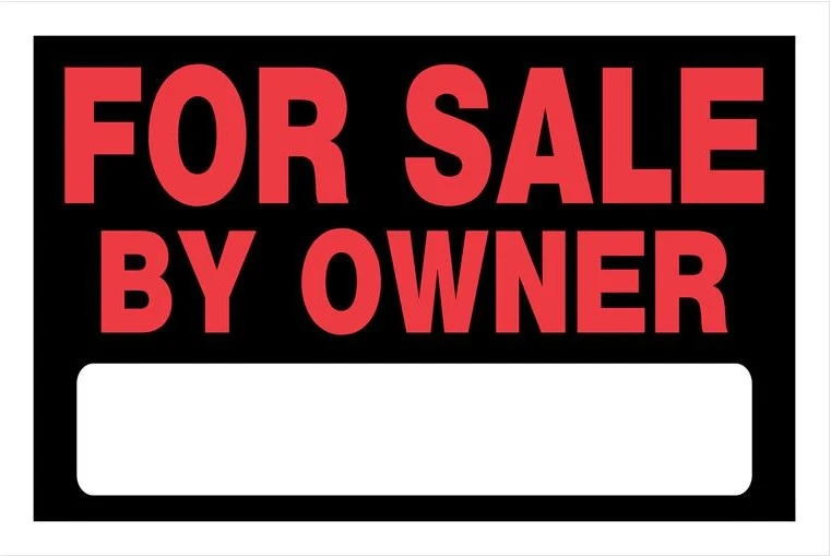 Durable Hillman Black Red For By Owner Sign 8 in. x 12 in. Elegant