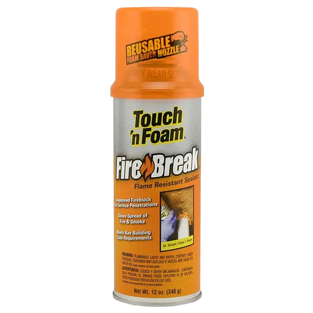 Fashionable Touch N’ Foam FireBreak Flame Resistant Foam Sealant 12 oz. Premium