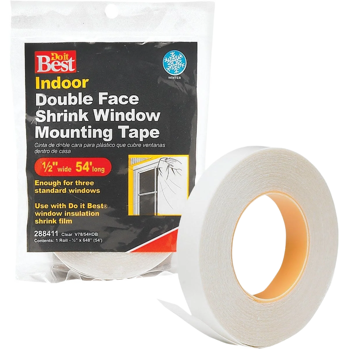 Authentic Do it Indoor Window Film Tape 1 2 In. x 54 ft. Selected