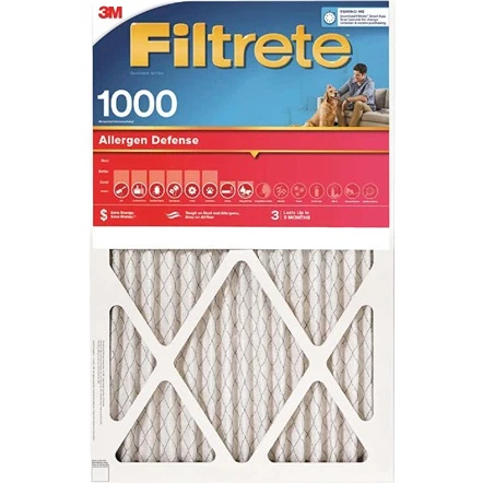World-Class Filtretre Allergen Defense 1000 1085 MPR Furnace Filter 20 x 25 x 1 Relaxed