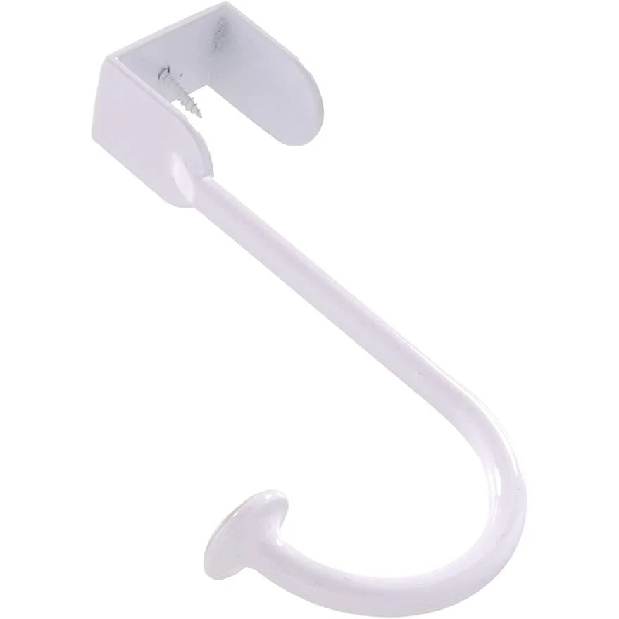 World-Class Hillman Over Door Hook- White Classic