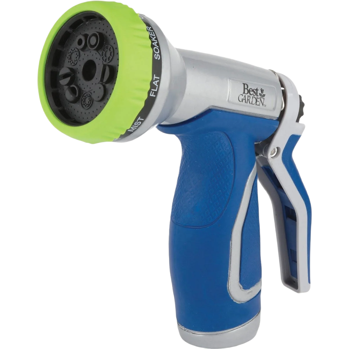 Durable Garden Blue and Gray Metal 9-Pattern Nozzle Original