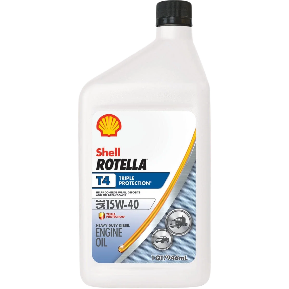 Durable Shell Rotella T4 Triple Protection Motor Oil Sophisticated