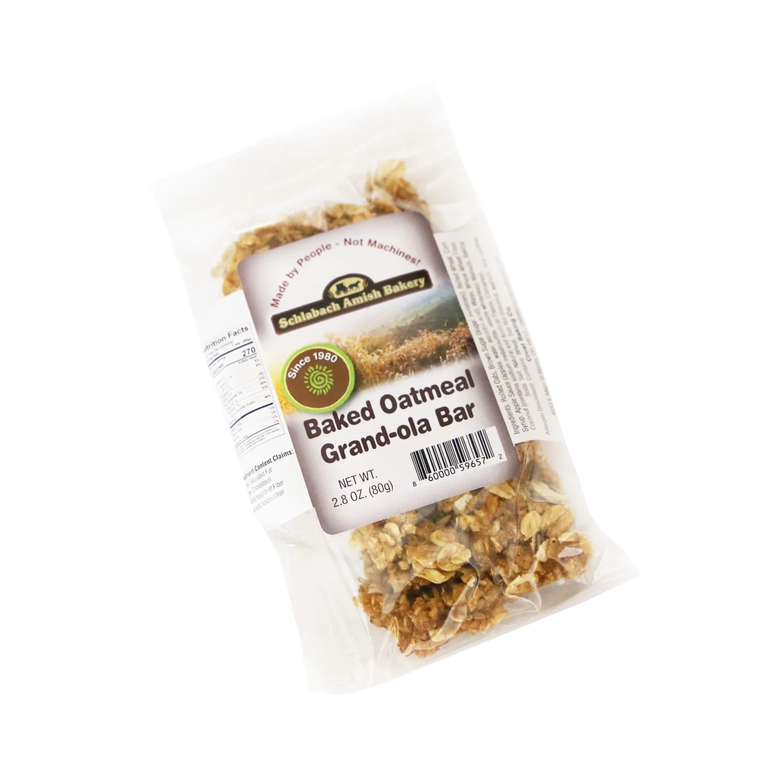 Top-Quality Schlabach’s Amish Bakery Baked Oatmeal Grand-Ola Bar 2.8 oz. Superior