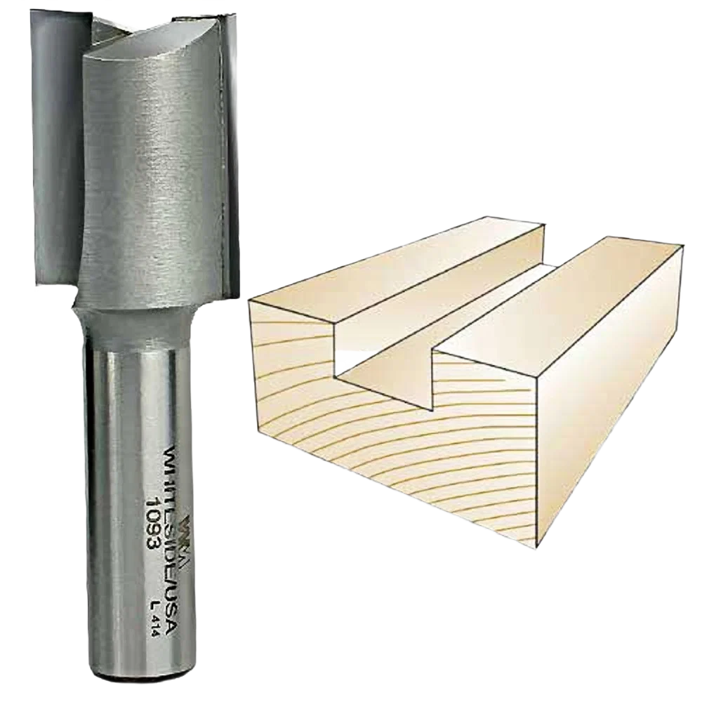Crafted Whiteside Straight Bit 1 2 in. SH x 1 in. CD x 1-1 4 in. CL Convenient