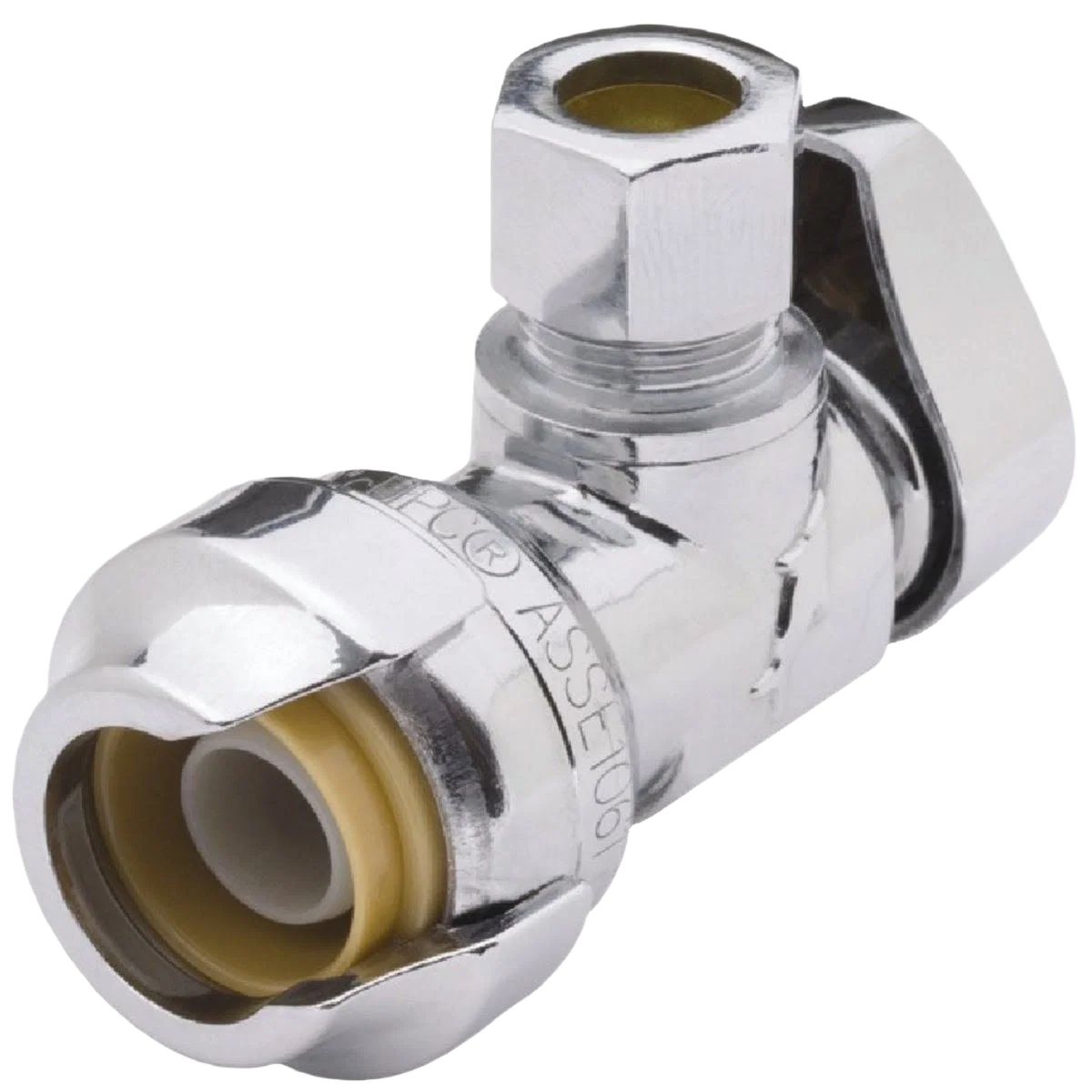 Certified SharkBite 1 2 SB x 1 4 OD Quick-Connect Angle Valve Premium