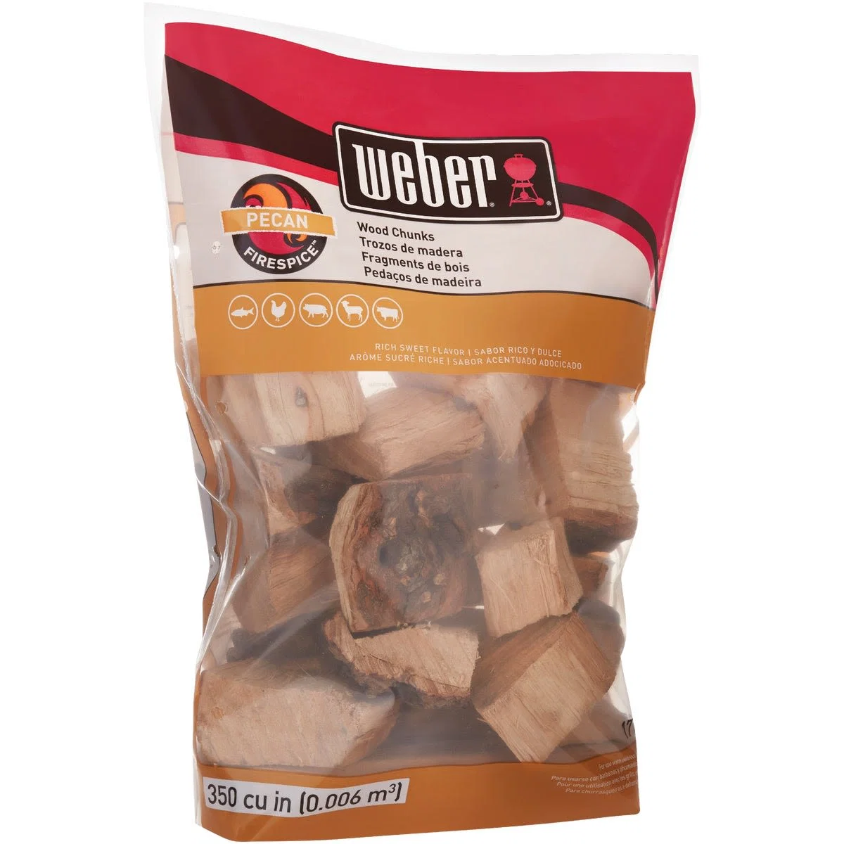 User-Friendly Weber Firespice Pecan Wood Smoking Chunks 4 lbs. Healthy