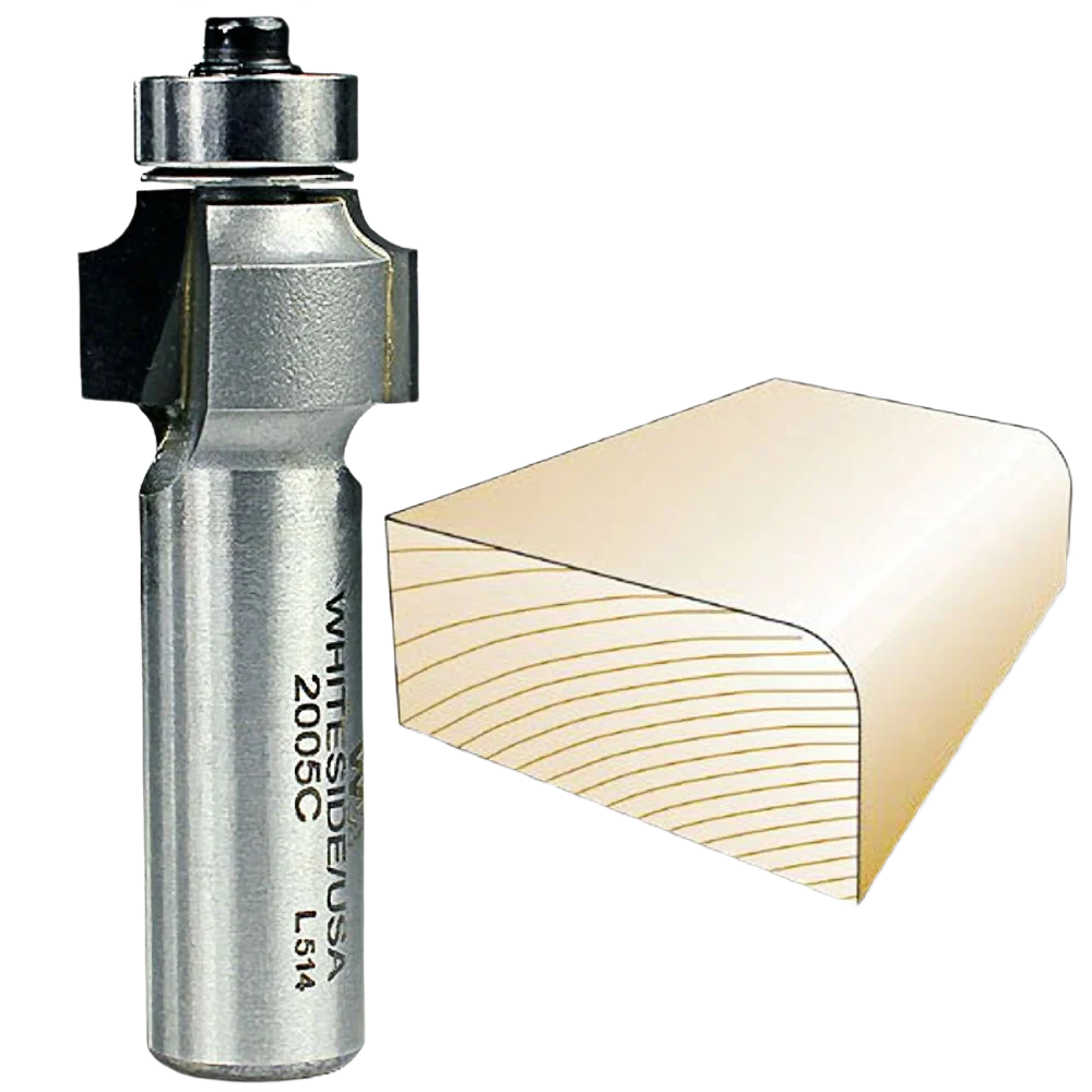 Convenient Whiteside 2005C Roundover Bit 1 2 in. SH x 1 8 in. R Relaxed