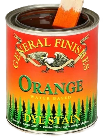 Sustainable General Finishes Orange Water Based Dye Stain Pint Trusted