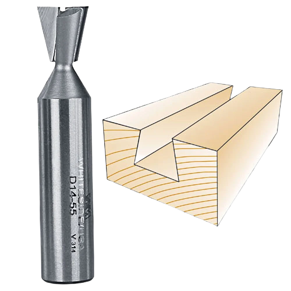 Detailed Whiteside Dovetail Bit 1 2 in. SH x 1 2 in. LD x 14 deg. Practical