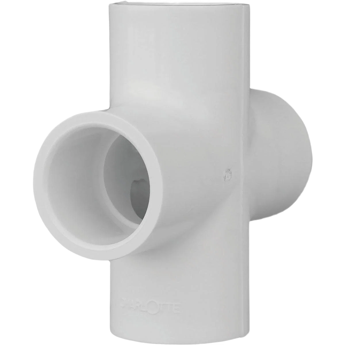 Smooth Charlotte Pipe 1 2 In. Schedule 40 Slip PVC Cross Original