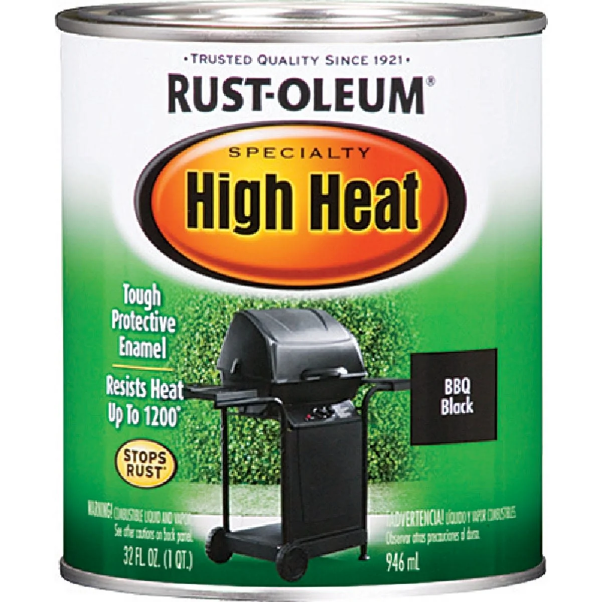 Innovative Rust-Oleum High Heat Bbq Black Enamel Paint 1 Quart Consistent