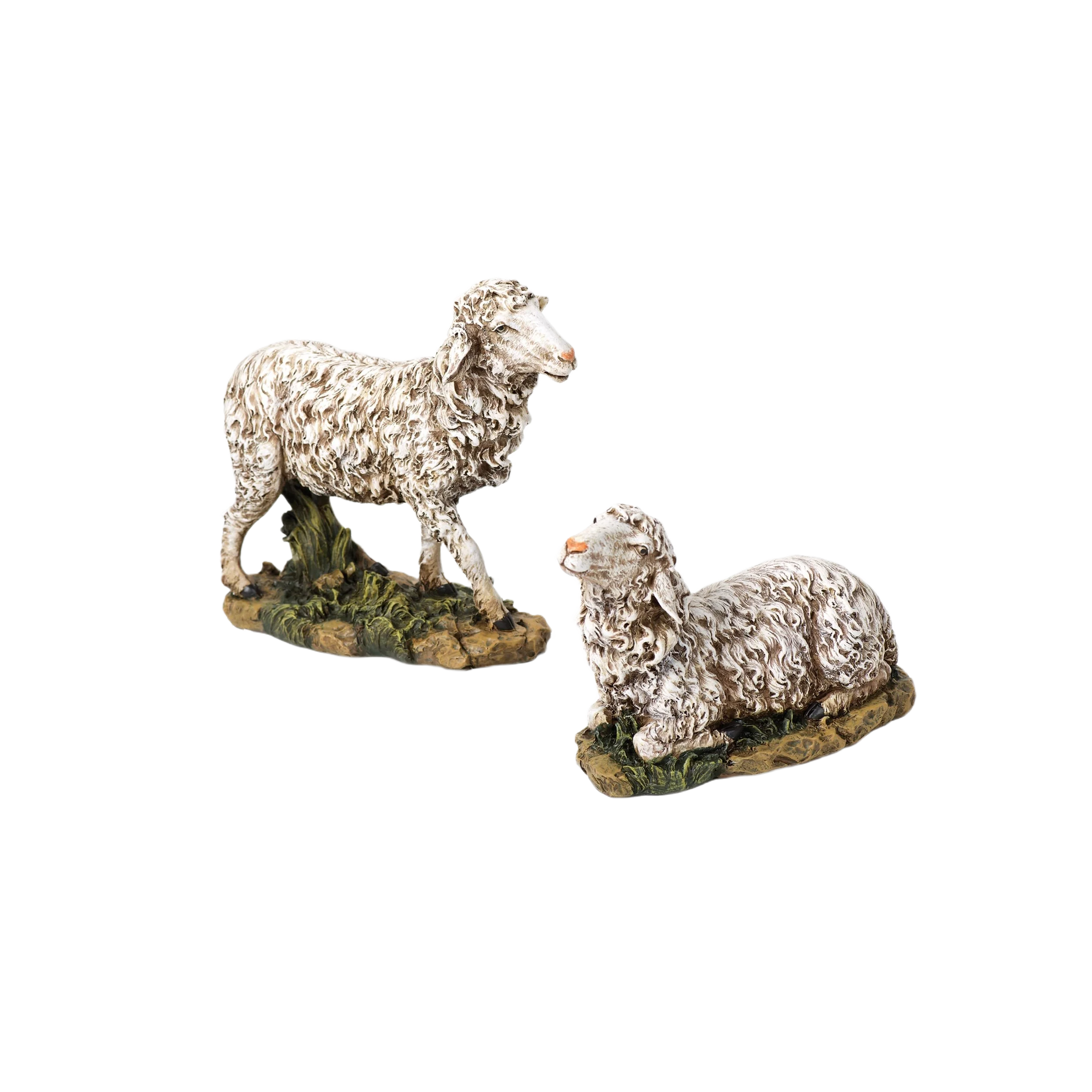 Natural Roman 27 in. Scale Nativity Sheep 2 Pieces Environmentally Friendly
