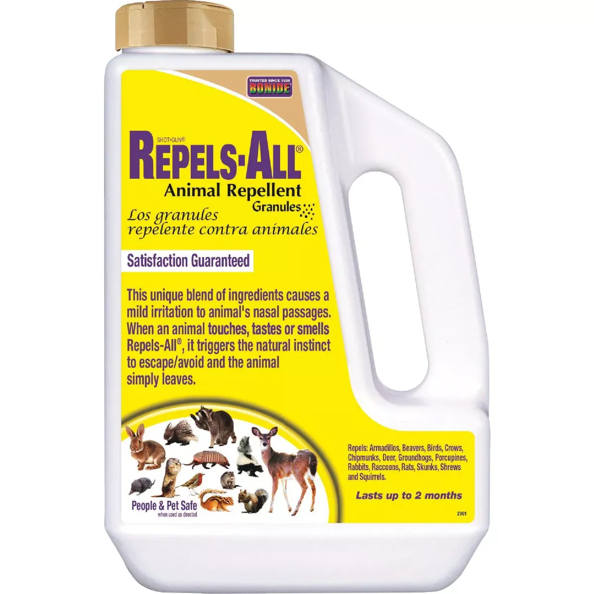 Stylish Bonide Repels-All 3 Lb. Granules Animal Repellent Fast