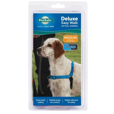 Enhanced PetSafe Medium Blue Deluxe Easy Walk Harness Fashionable