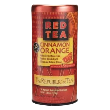 Eco-Friendly The Republic of Tea Cinnamon Orange Red Tea Tin 36 Bags Proven