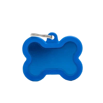 Environmentally Friendly MyFamily Blue Bone Hush ID Tag User-Friendly