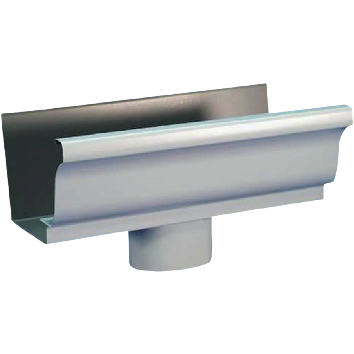 Casual Spectra Metals 5 in. Aluminum Gutter Drop Outlet White Smart