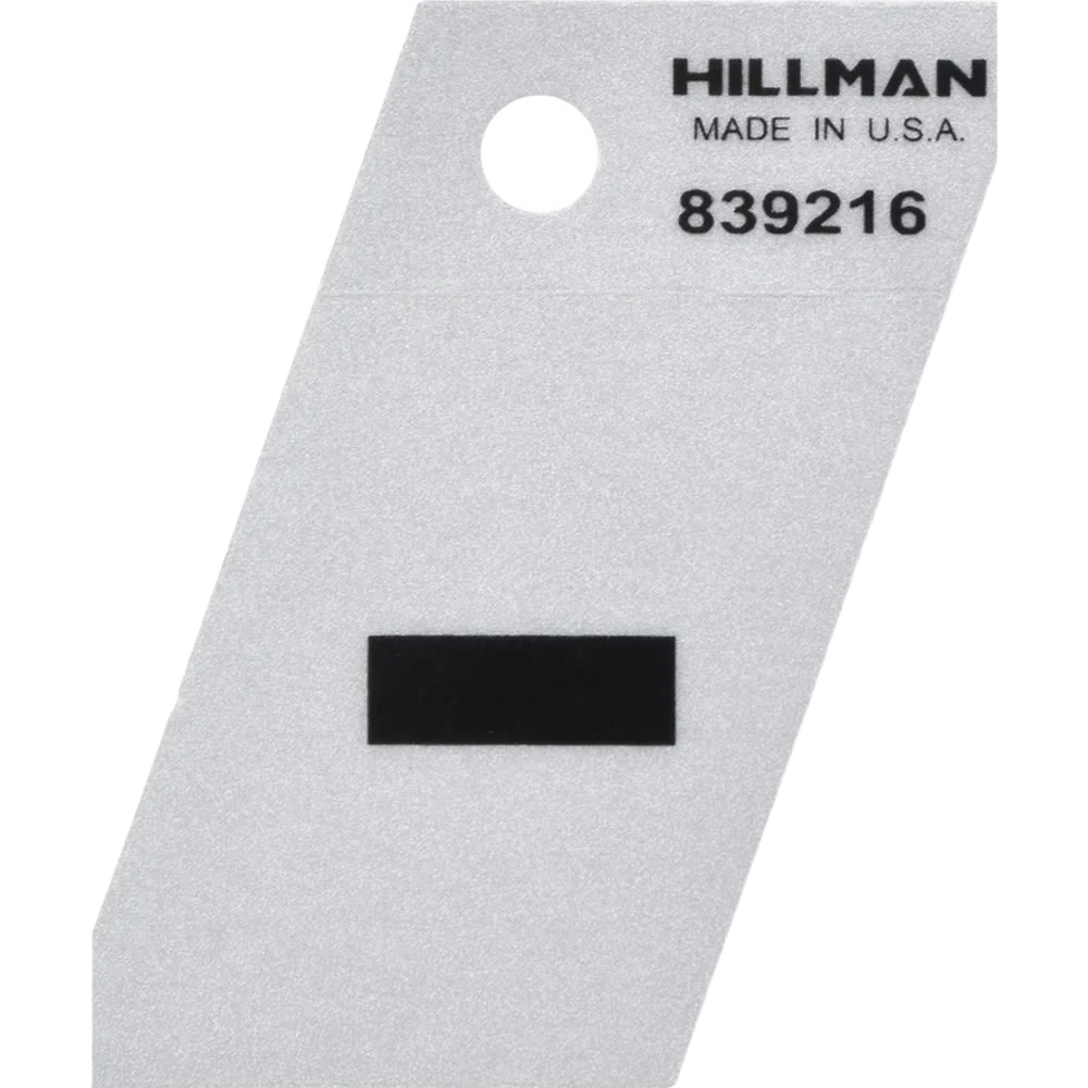 Long-Lasting Hillman 1-1 2 Black Silver Reflective Hyphen – Sticker Superior