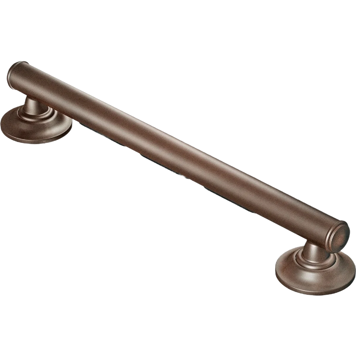 Effective Moen Old World Bronze Designer Grab Bar with Grip Pad 24 in. Refined
