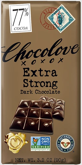High-Quality Chocolove Extra Strong Dark Chocolate Bar 3.2 oz. Environmentally Friendly