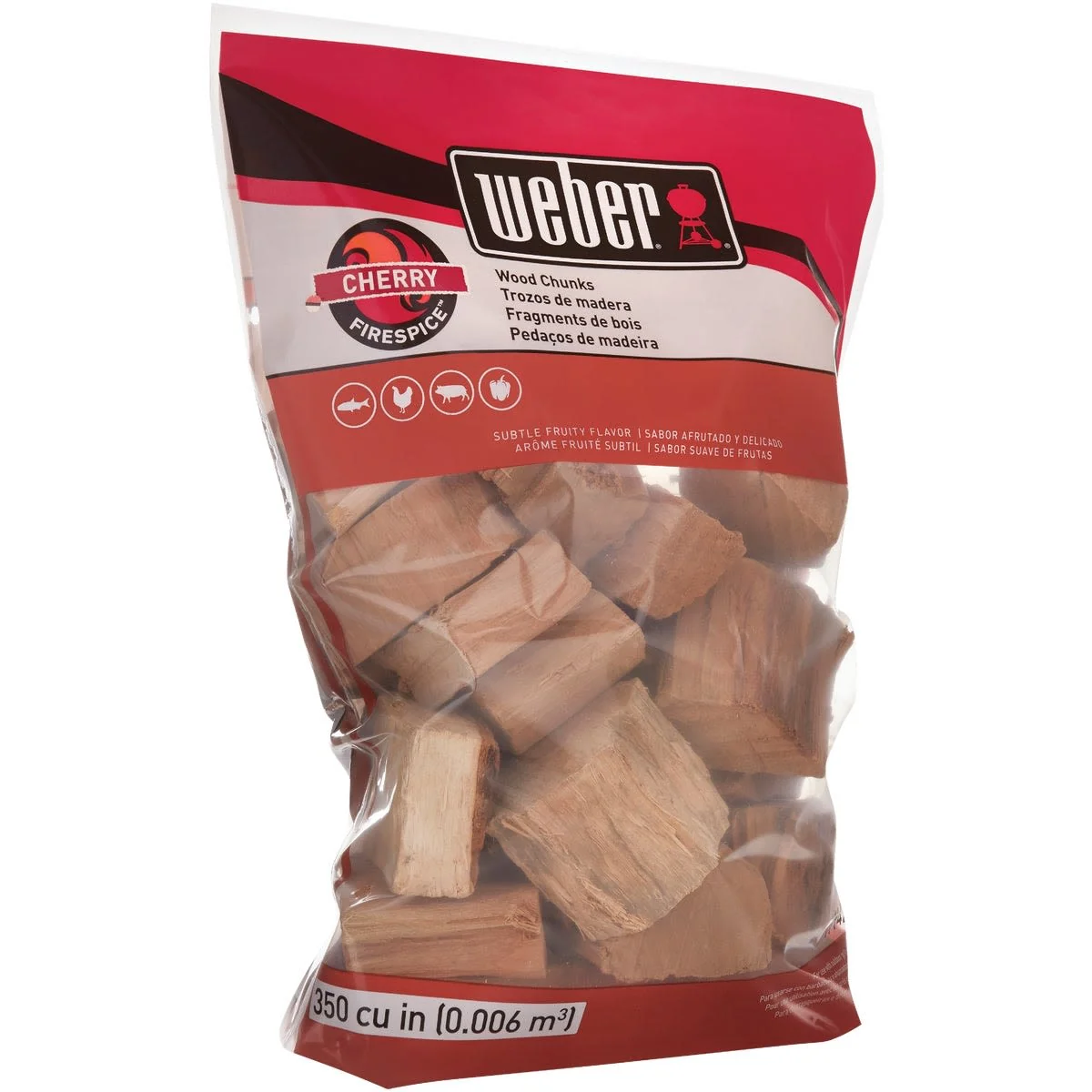 World-Class Weber Firespice Cherry Wood Smoking Chunks 4 lbs. Proven