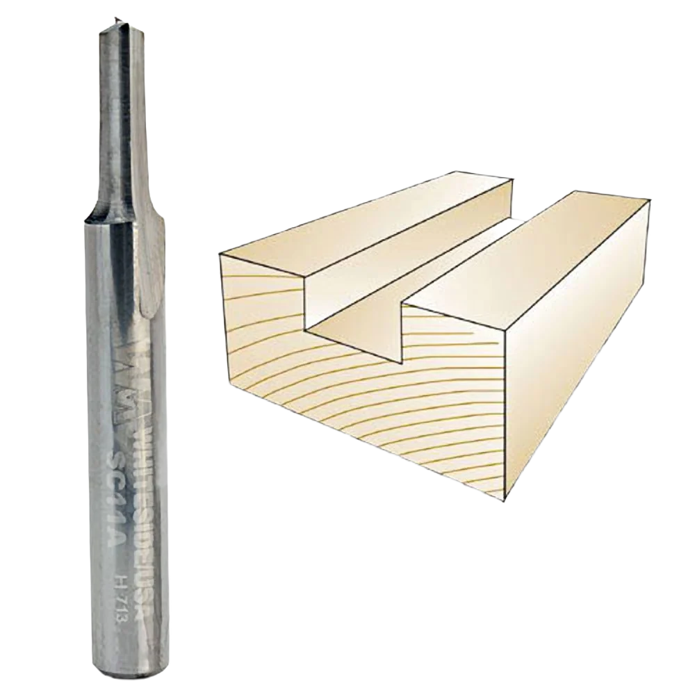Authentic Whiteside Solid Carbide Straight Bit 1 4 in. SH x 3 16 in. CD x 1 2 in. CL Trusted