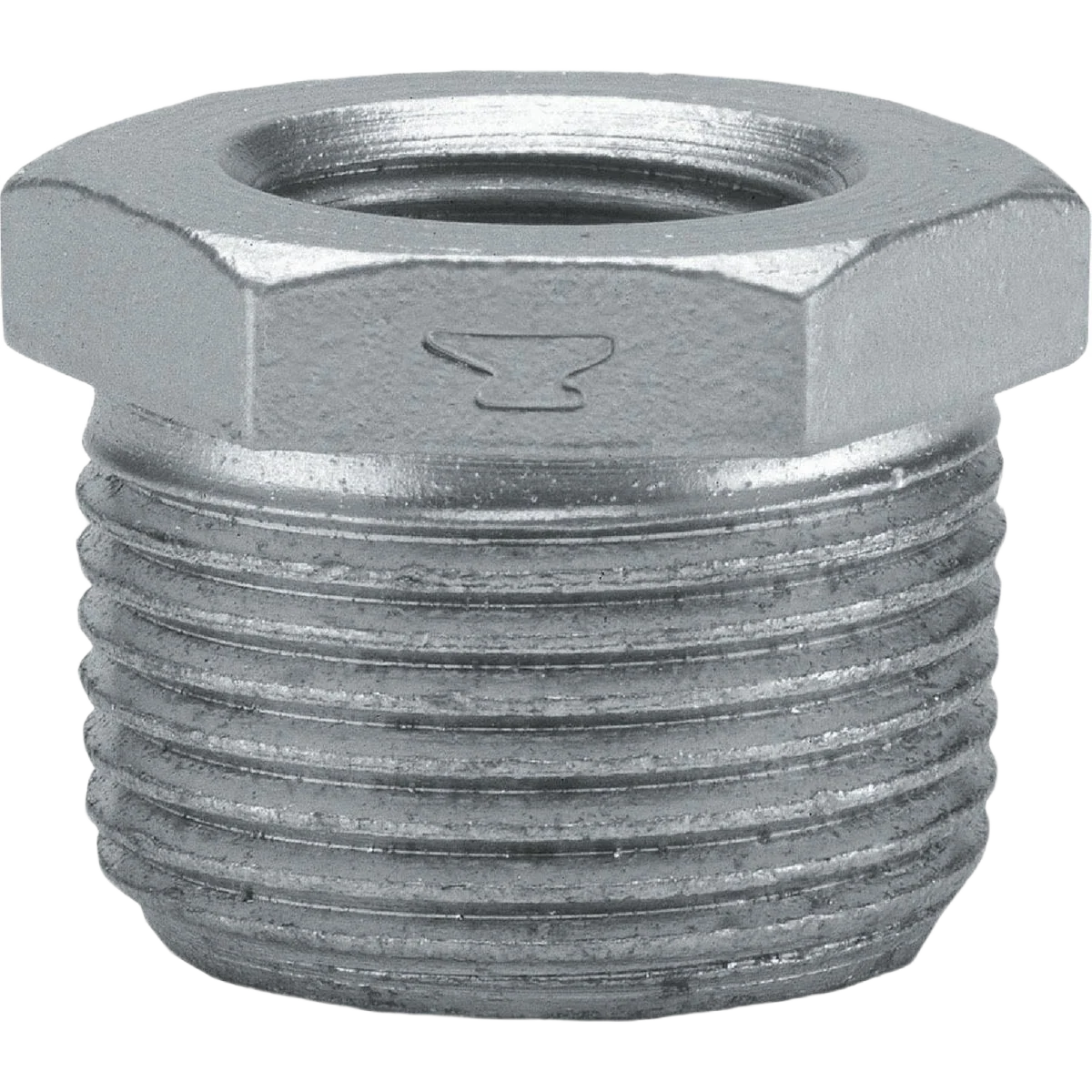 Unique Anvil Hex Galvanized Bushing 1 4 In. x 1 8 In. Reliable